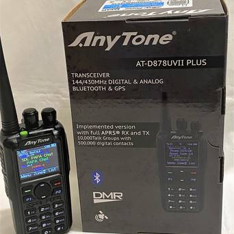AT-D878 UVII PLUS, Ver 3,01, Analog-APRS NOWY MODEL 2022r  AnyTone, Bluetooth, DMR-APRS, AES 256