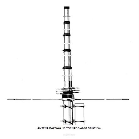 ANTENA BAZOWA LB TORNADO 42-50 MHz