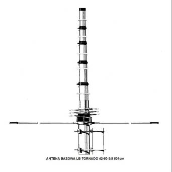 ANTENA BAZOWA LB TORNADO 42-50 MHz