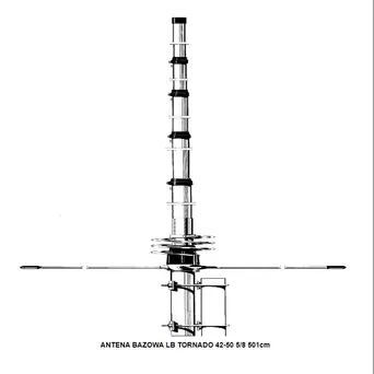 ANTENA BAZOWA LB TORNADO 42-50 MHz