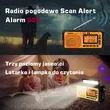 D608WB przenośne radio awaryjne zasilane energią słoneczną oraz prądnicą na korbkę, akumulatorem 3000 mAh i funkcją ładowania telefonu komórkowego USB, muzyka Bluetooth, 3 tryby latarki i światła do czytania, - 4