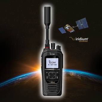 IC-SAT100 PTT  radiotelefon satelitarny, Iridium