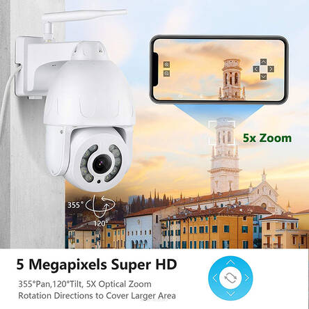 Kamera  PT-3  Innotronik  5 MP,  ZOOM X 5, IP WiFi  przetwornik SONY