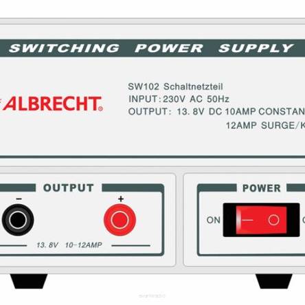 SW102  zasilacz impulsowy 10-12 A   Albrecht 13,8V