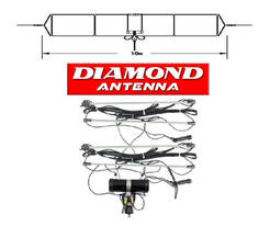 WD-330S Diamond szerokopasmowa antena dipolowa