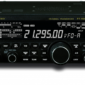 FT-450D Yaesu radio amatorskie ze skrzynką antenową