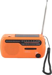 Radio awaryjne, 1200 mAh, akumulatorowe, ręczne radio na korbkę, powerbanki latarka LED,