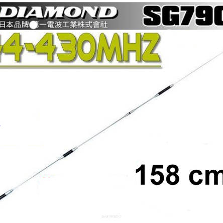 SG-7900 Diamond , dwupasmowa antena 5.0dB (144MHz) 7.6dB(430MHz) 1.58M 